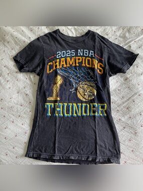Unisex Oklahoma City Thunder Stadium Essentials Black 2025 NBA Finals Champions